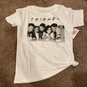 Justice Sz s friends graphic tee shirt sleeves